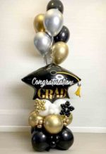 Ramo de globos de graduación | Suministros de fiesta de graduación de  felicitaciones de clase 2022 | Decoración de globos de helio de aluminio de